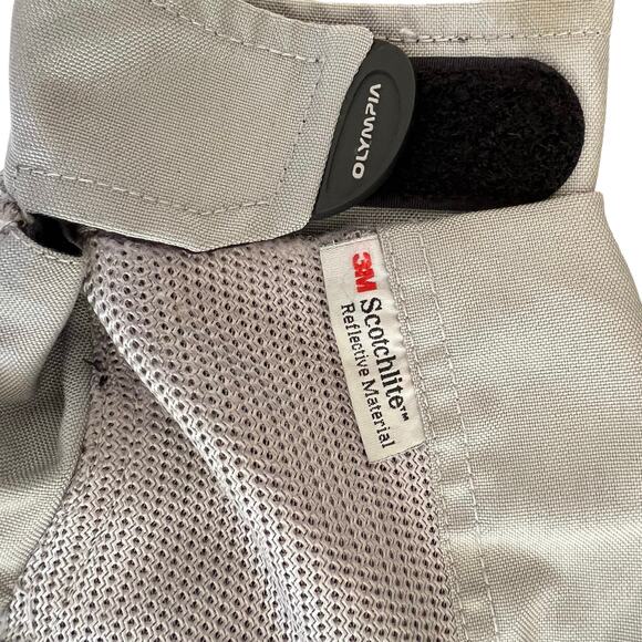 Olympia Moto Sports Airglide 3 Mesh Motorcycle Jacket Gray Size M Cordura Armor - Picture 10 of 14